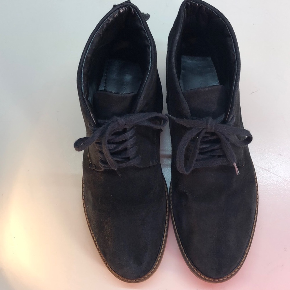 Zara Man Black Suede Boots Size 44 (US 11) - Picture 2 of 8
